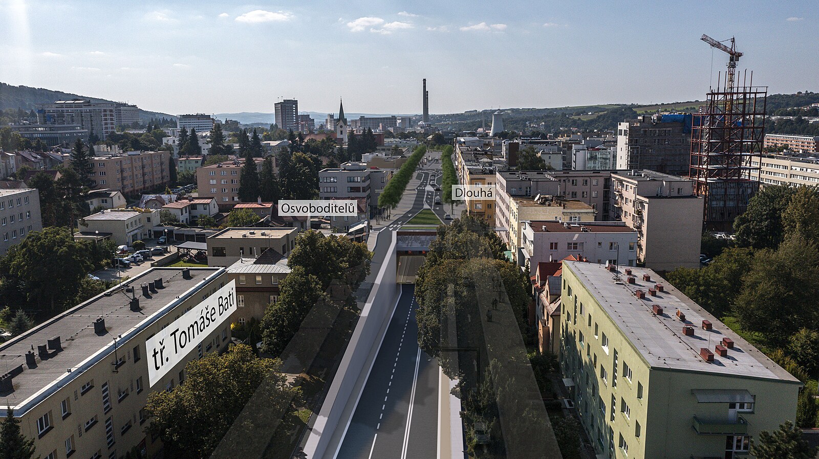 Tunel pod Zlínem - návrh