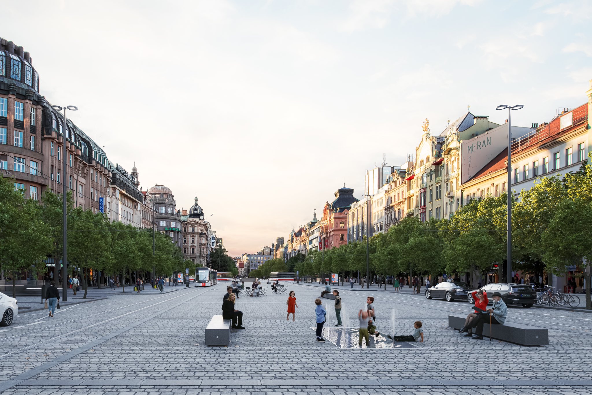 Rekonstrukce horní části Václavského náměstí